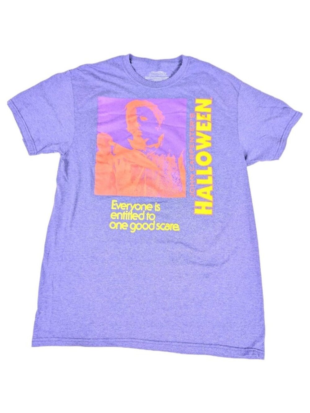 John Carpenter's Halloween Graphic Tshirt Medium (38/40) men Purple Short Sleeve